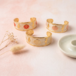 Seashell enamel cuff bracelet Beige - NoonJ Nation