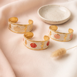 Seashell enamel cuff bracelet Red - NoonJ Nation