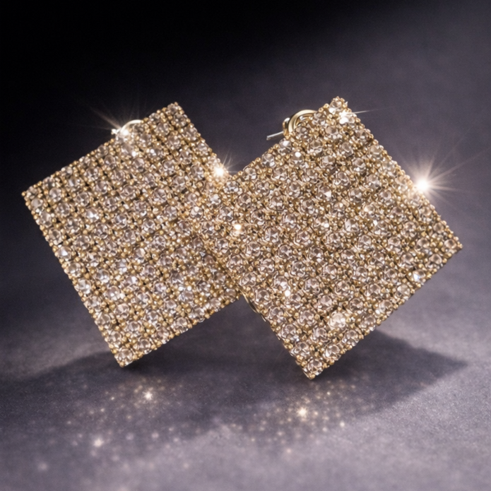 Starlit Square Studs