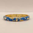 Azure Garden Enamel Bangle