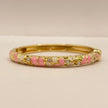Blush Paisley Crystal Bangle