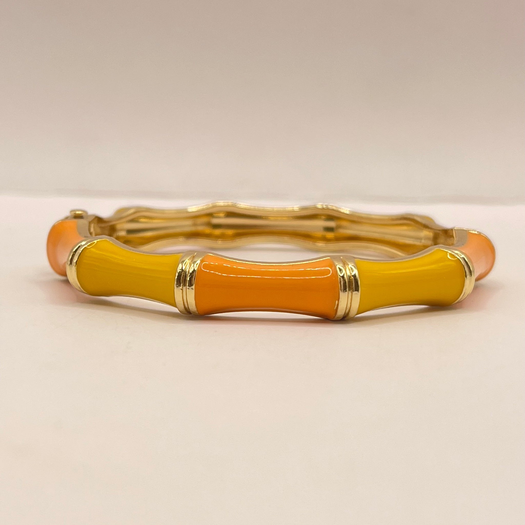 Citrus Bamboo Enamel Bangle