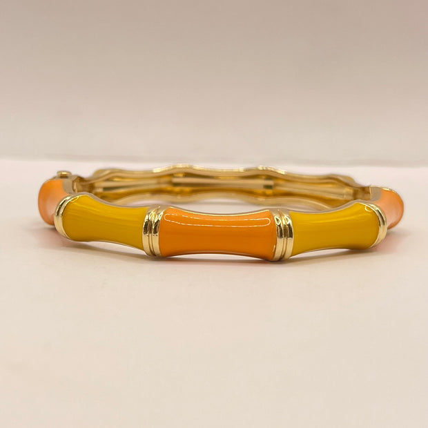 Citrus Bamboo Enamel Bangle