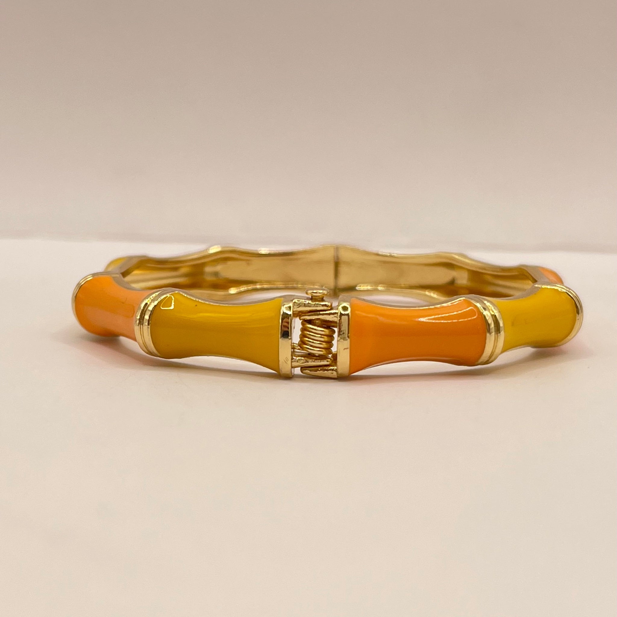 Citrus Bamboo Enamel Bangle