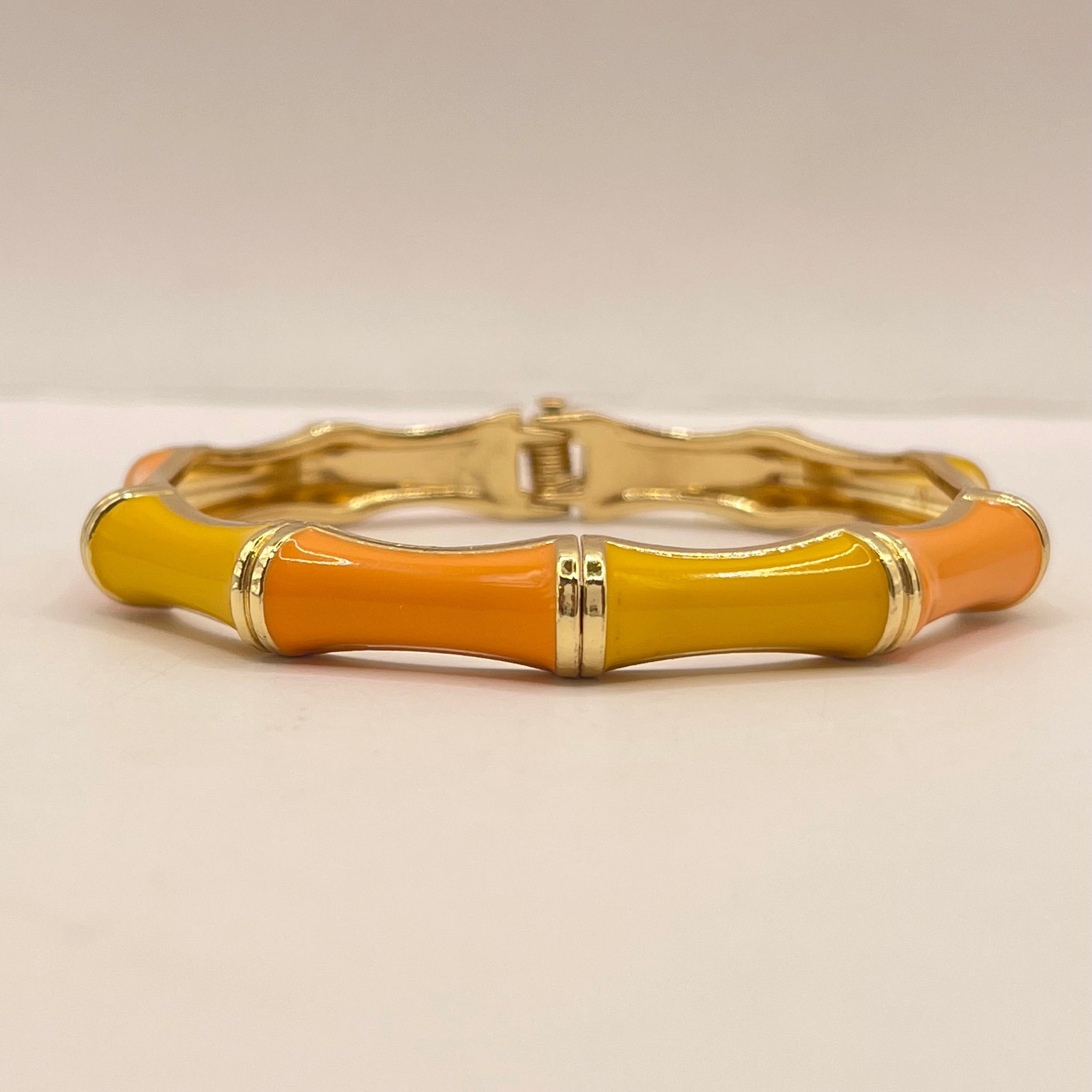 Citrus Bamboo Enamel Bangle
