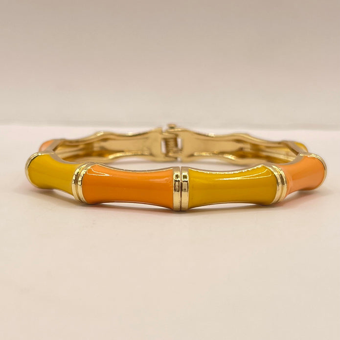 Citrus Bamboo Enamel Bangle