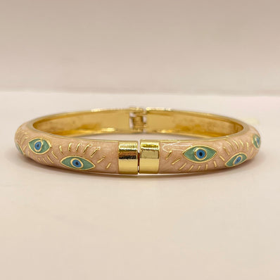 Evil Eye Enamel Bangle