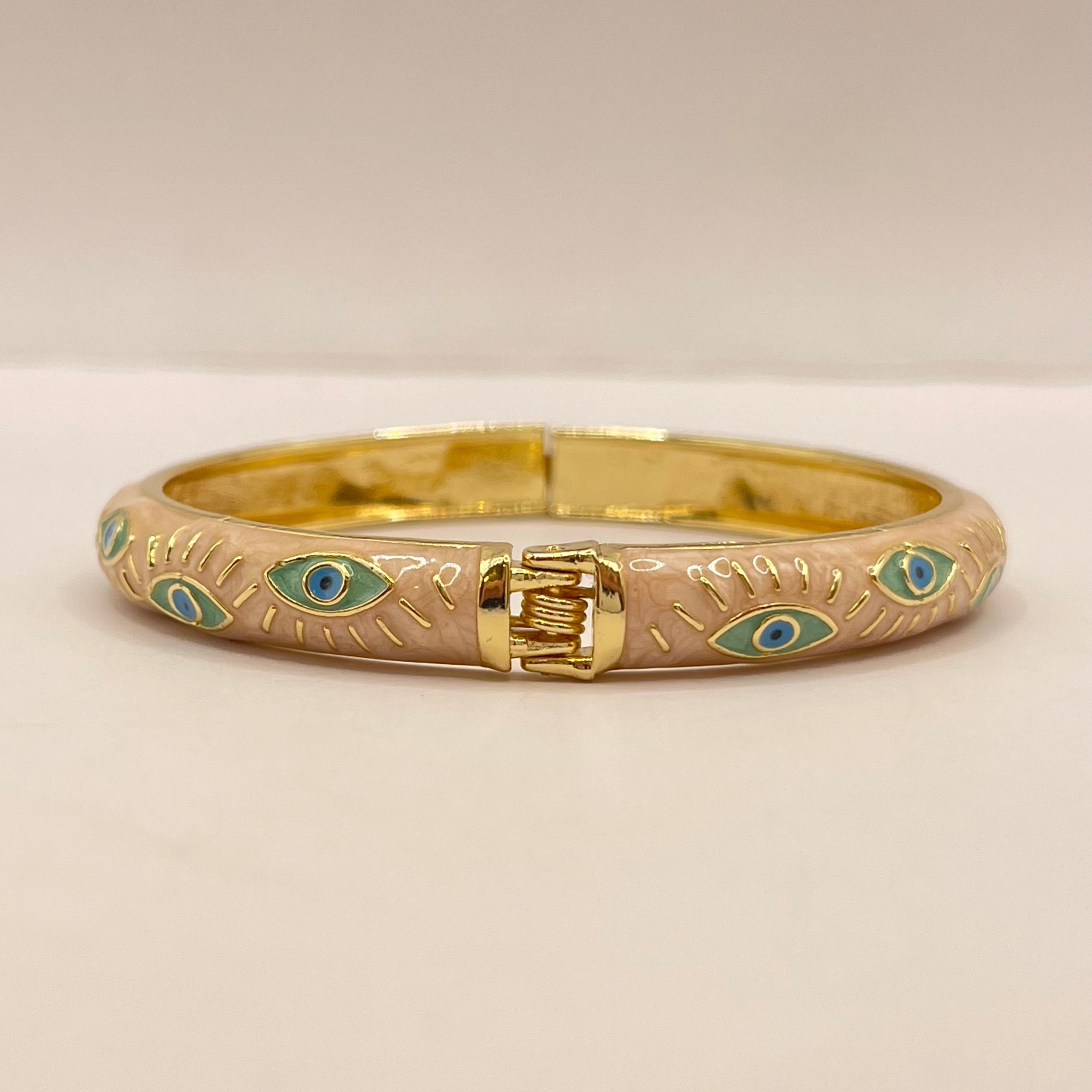 Evil Eye Enamel Bangle