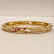 Filigree Rose Crystal Bangle