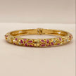 Filigree Rose Crystal Bangle