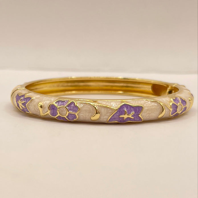 Lavender Bloom Enamel Banglev