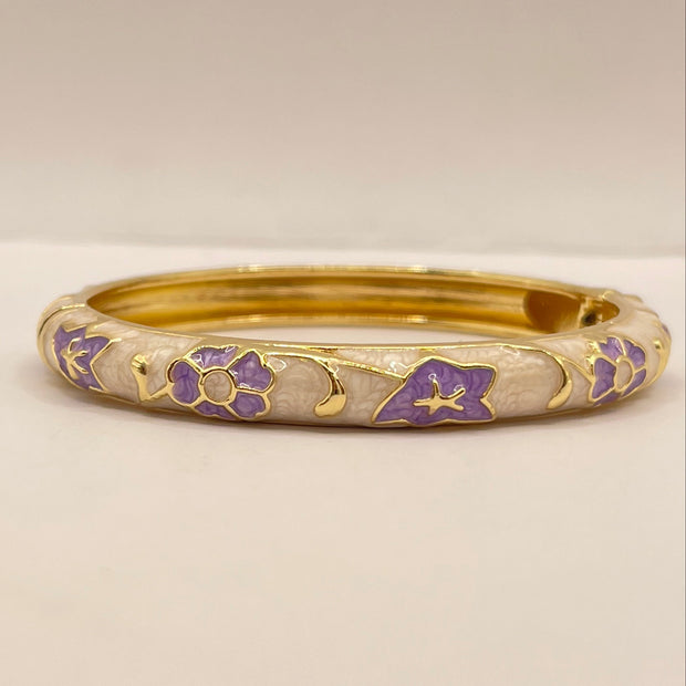Lavender Bloom Enamel Banglev
