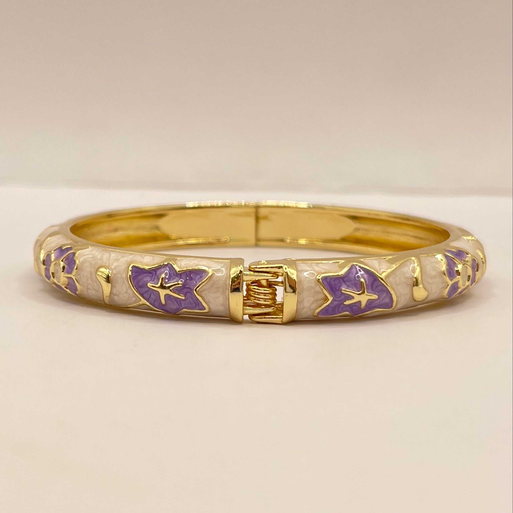 Lavender Bloom Enamel Banglev