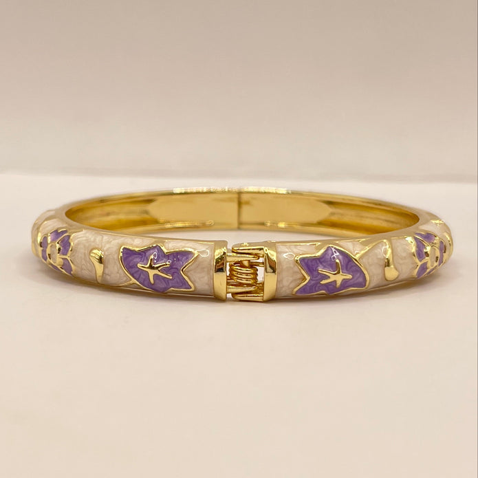Lavender Bloom Enamel Banglev
