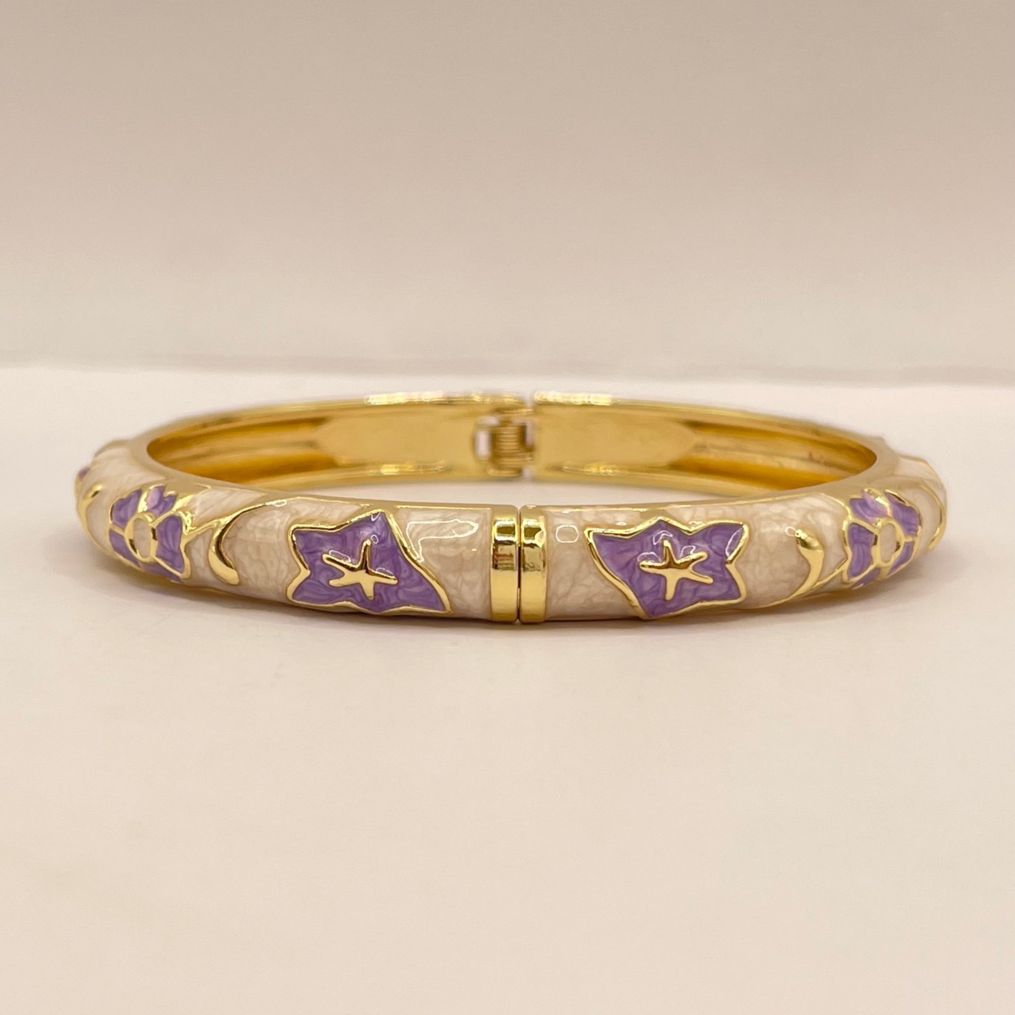 Lavender Bloom Enamel Banglev