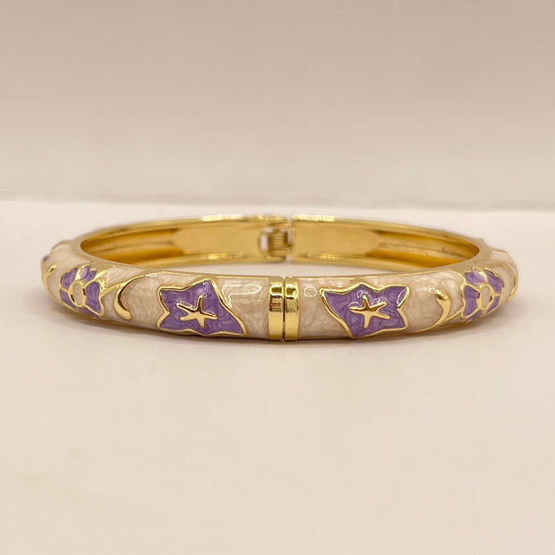 Lavender Bloom Enamel Banglev