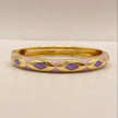 Lilac Diamond Enamel Bangle