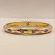 Lilac Diamond Enamel Bangle