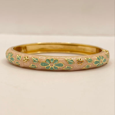 Mint Meadow Enamel Bangle