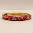 Noir Floral Enamel Bangle