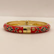 Noir Floral Enamel Bangle