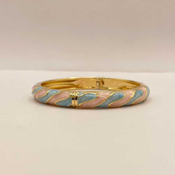 Pastel Swirl Enamel Bangle