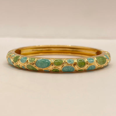 Pebble Garden Enamel Bangle