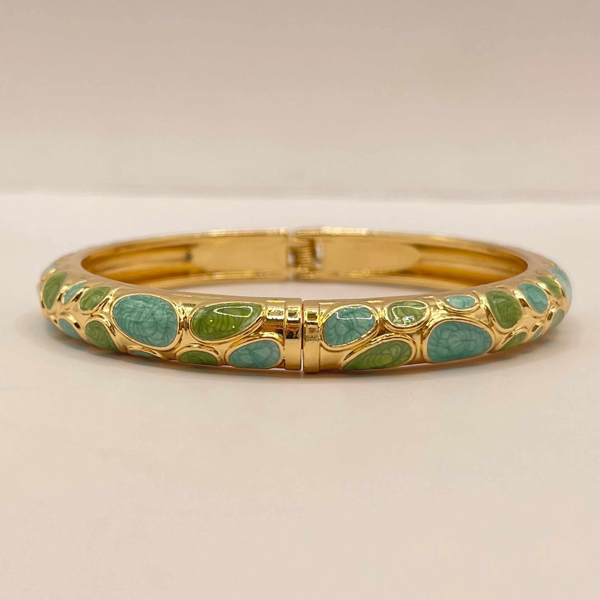 Pebble Garden Enamel Bangle