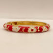 Red Whimsy Enamel Bangle