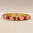 Red Whimsy Enamel Bangle