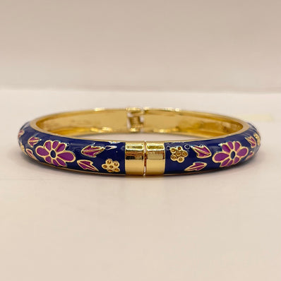 Royal Bloom Enamel Bangle