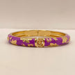 Violet Garden Enamel Bangle