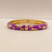 Violet Garden Enamel Bangle